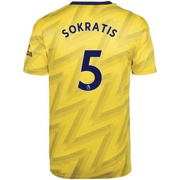 Camiseta Arsenal NO.5 Sokratis 2ª 2019-2020 Amarillo